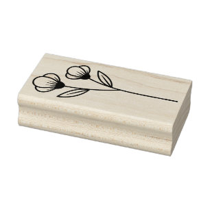 Create Your Own Buttercup Flowers Floral Rubber Stamp