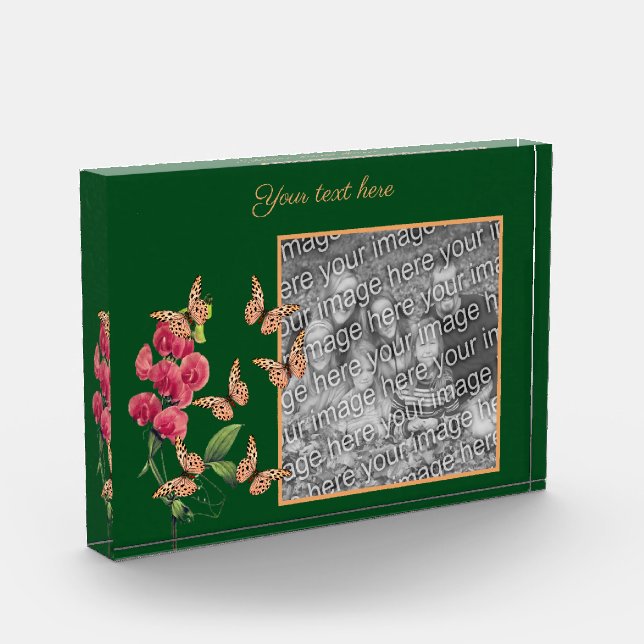 Create Your Own Butterflies And Flower  Photo Block (Left)