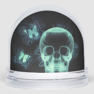 Create Your Own Butterfly X-Ray Skull Snow Globe