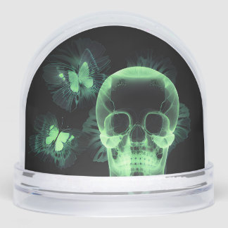 Create Your Own Butterfly X-Ray Skull Snow Globe