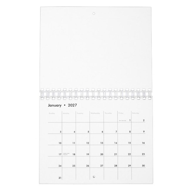Create Your Own Calendar (Jan 2027)