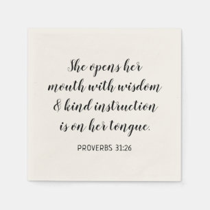 Create Your Own Calligraphy Bible Verse Napkins