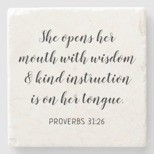 Create Your Own Calligraphy Bible Verse Stone Coaster