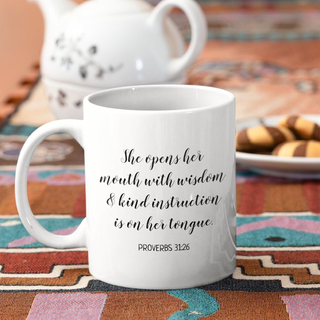 Create Your Own Calligraphy Bible Verse Text Coffee Mug (Create Your Own Calligraphy Bible Verse Text Coffee Mug)