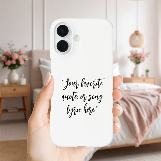 Create Your Own Calligraphy Quote Iphone Case (Creator Uploaded)