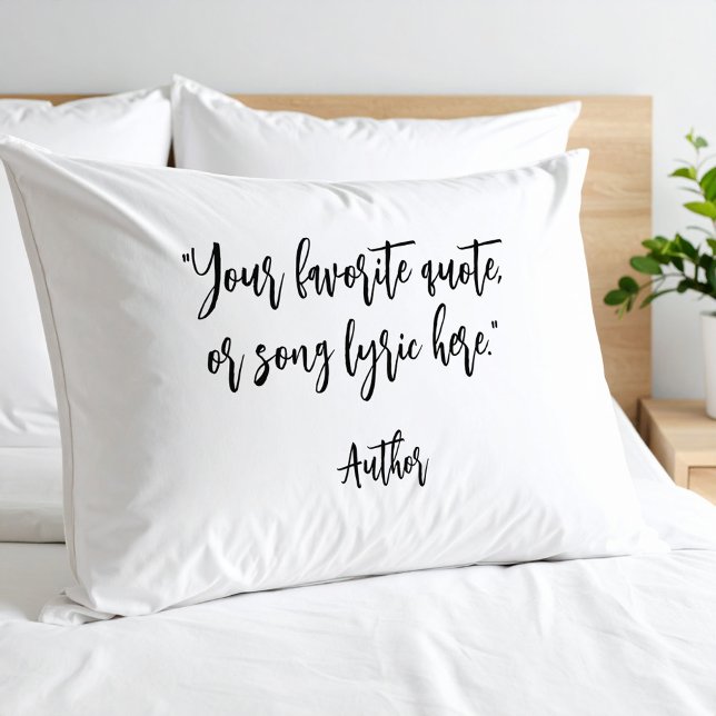 Create Your Own Calligraphy Quote Pillow Case (Creator Uploaded)