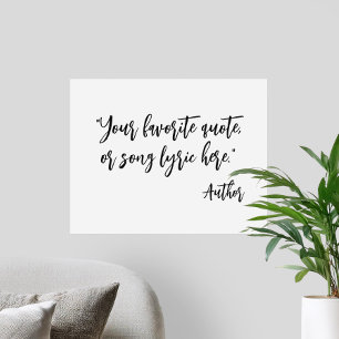 Create Your Own Calligraphy Quote Poster