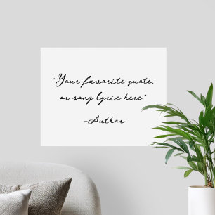 Create Your Own Calligraphy Quote Poster