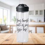 Create Your Own Calligraphy Quote Water Bottle<br><div class="desc">Create your own custom quote water bottle. Add your favorite inspirational quote,  song lyric or custom text in minimalist calligraphy typography.</div>