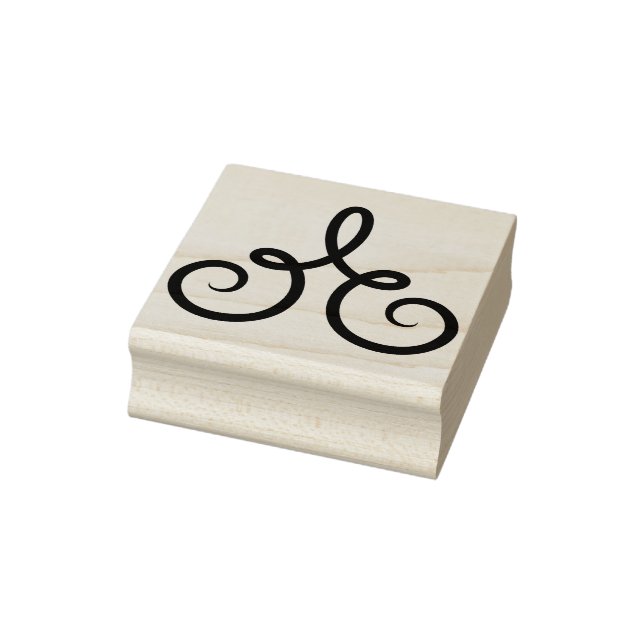 Create Your Own Calligraphy Triangle Ornament Rubber Stamp (Stamp)