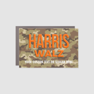 Create Your Own Camouflage Harris Walz 2024 Car Magnet