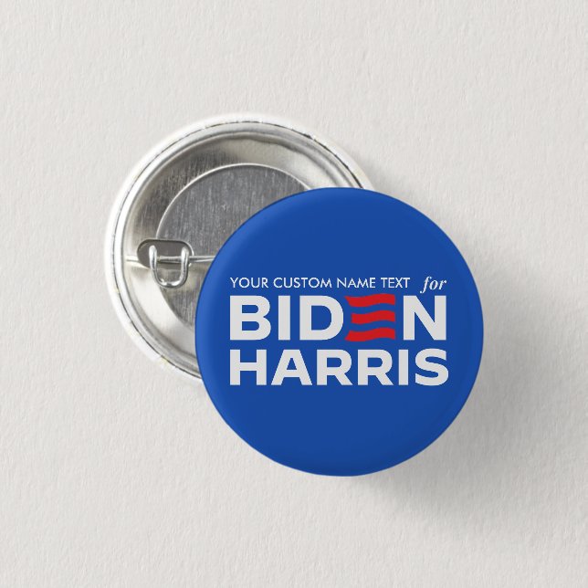 Create Your Own Campaign for Biden Harris 2024 Button (Front & Back)