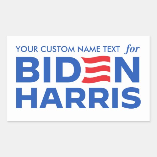 Create Your Own Campaign for Biden Harris 2024 Rectangular Sticker