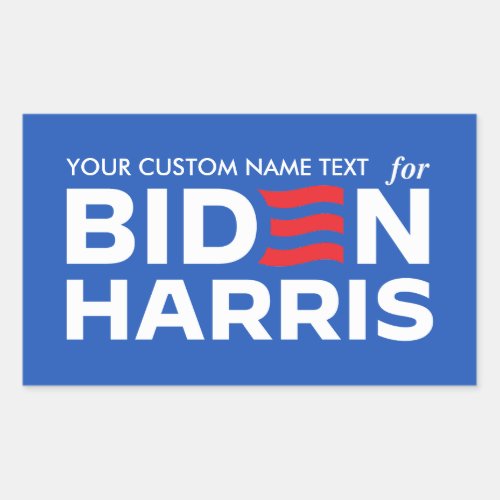 Create Your Own Campaign for Biden Harris 2024 Rectangular Sticker