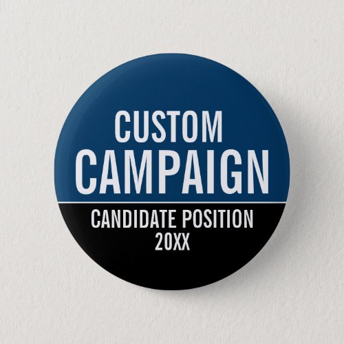 Create Your Own Campaign Gear _ Black  Navy Button