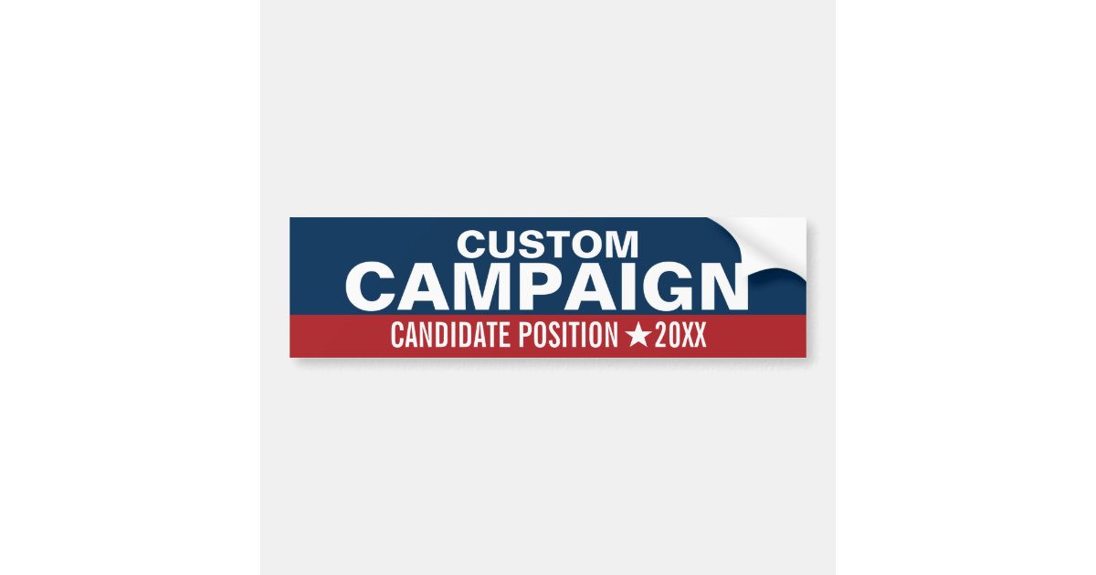 Create Your Own Campaign Gear Bumper Sticker Zazzle