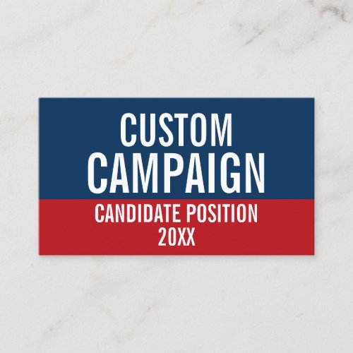 Create Your Own Campaign Gear Business Card