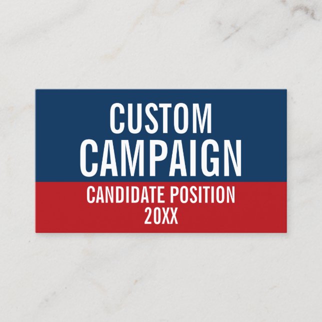 Create Your Own Campaign Gear Business Card (Front)