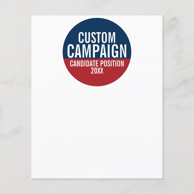 Create Your Own Campaign Gear Flyer (Front)