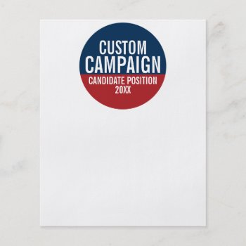 Create Your Own Campaign Gear Flyer by theNextElection at Zazzle