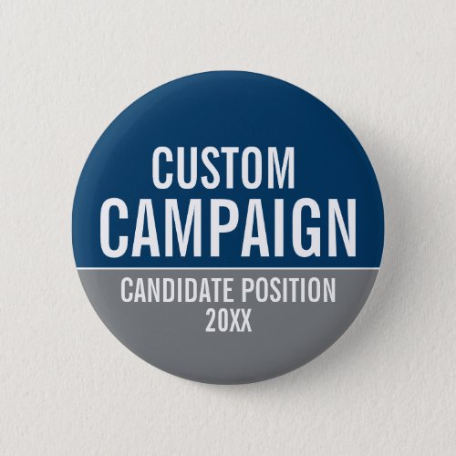 Create Your Own Campaign Gear _ Gray  Navy Button