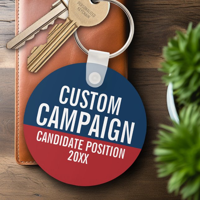 Create Your Own Campaign Gear Keychain (Personalized Keychain - Campaign)