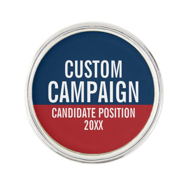 Create Your Own Campaign Gear Lapel Pin (Front)