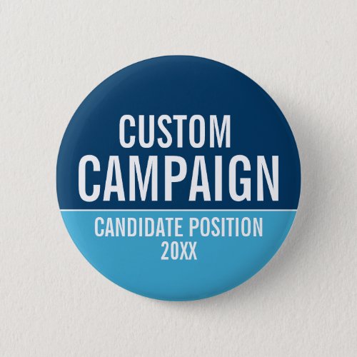 Create Your Own Campaign Gear _ Light Blue  Navy Button