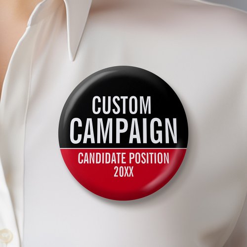 Create Your Own Campaign Gear _ Red and Black Button