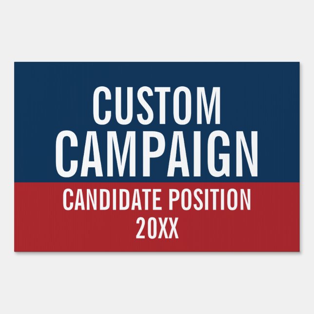Create Your Own Campaign Gear Yard Sign (Front)