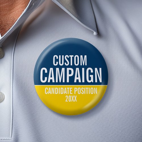 Create Your Own Campaign Gear _ Yellow and Blue Button