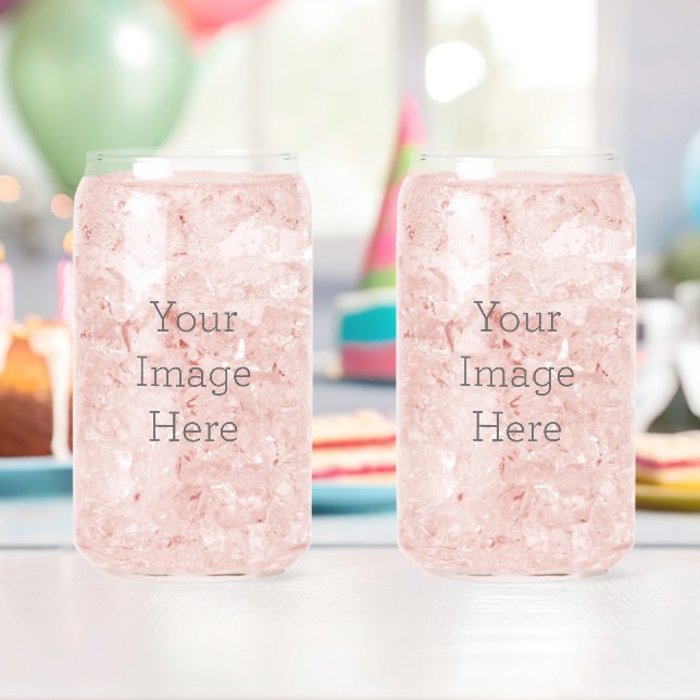 Drinkware Style: Printed Can Glass, Set: Set of 2, Size: 16 oz (Insitu (Birthday))