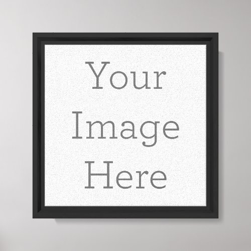 Create Your Own Canvas Print with Black Frame