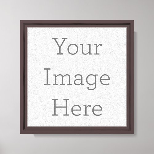 Create Your Own Canvas Print with Brown Frame