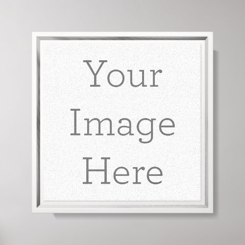 Create Your Own Canvas Print with White Frame