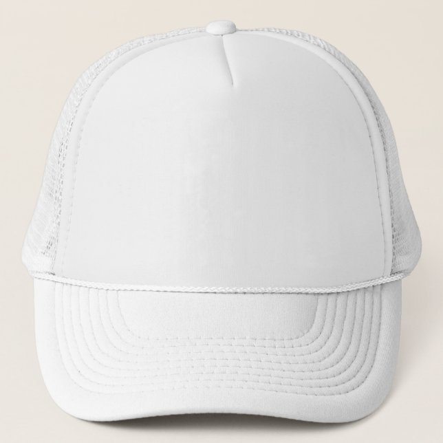 Create Your Own Cap Hat All White (Front)