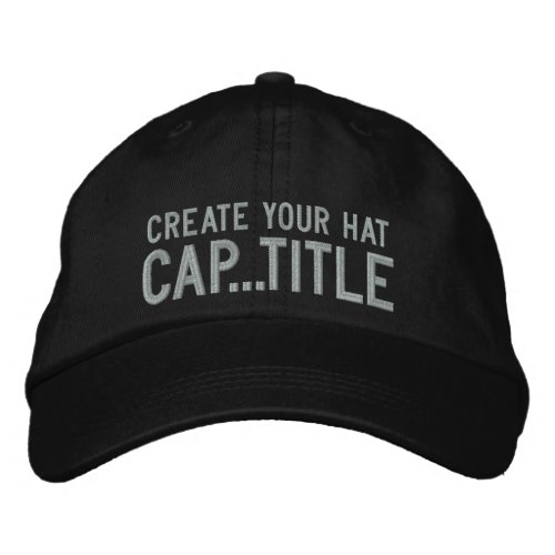 Create Your Own Cap in 2 easy steps Have Fun
