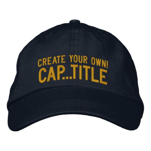 Create Your Own Cap in 2 easy steps Have Fun