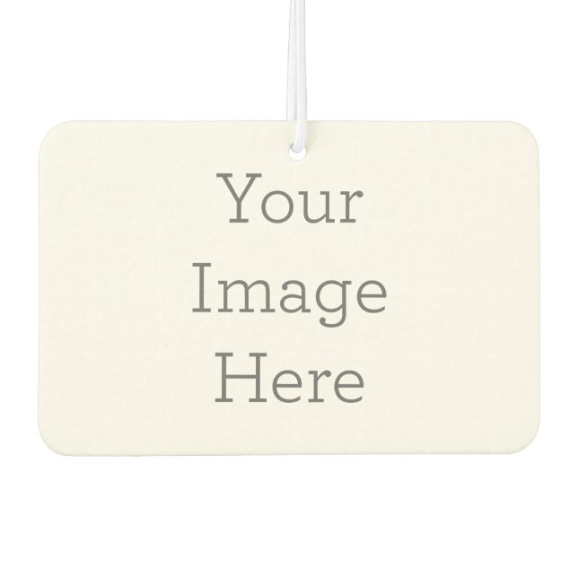 Custom Landscape Rectangle Air Freshener, New Car (Front)