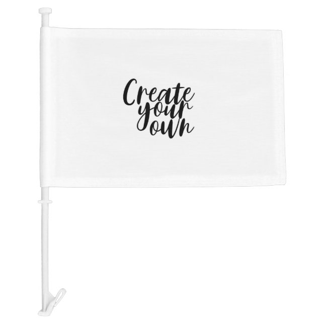 Create Your Own - Car Flag (Front)
