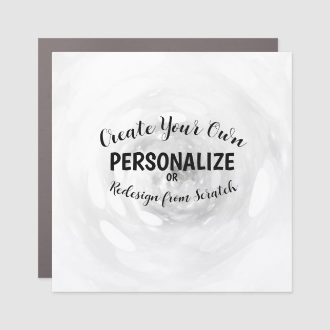 Create Your Own Car Magnet (Front)