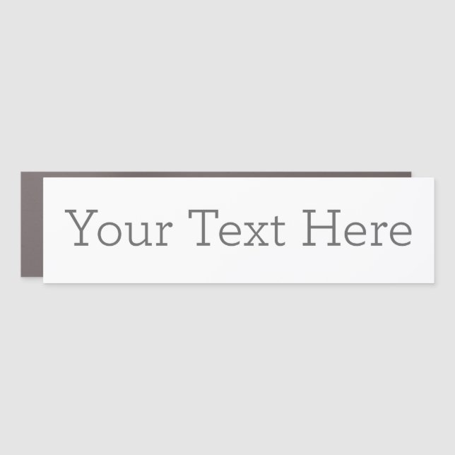 3" X 11" Traditional Bumper Car Magnet (Front)