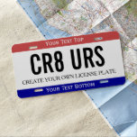 Create Your Own Car Number License Plate at Zazzle