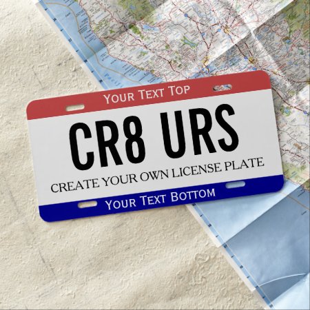 Create Your Own Car Number License Plate