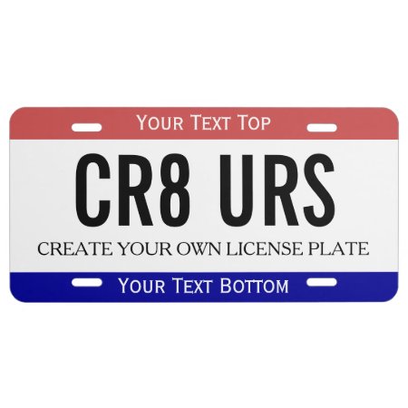 create your own license plate number