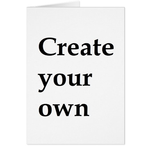 Create your own cards (Front)