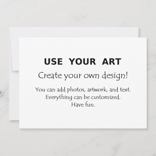 Create your own cards use your art designs (Front)