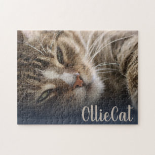 Create Your Own Cat Kitty Custom Photo Keepsake Jigsaw Puzzle