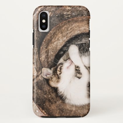 Create Your Own - Cat Napping iPhone X Case