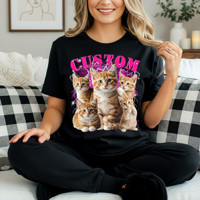 create your own cat or any pets 90s bootleg  T-Shirt (Creator Uploaded)